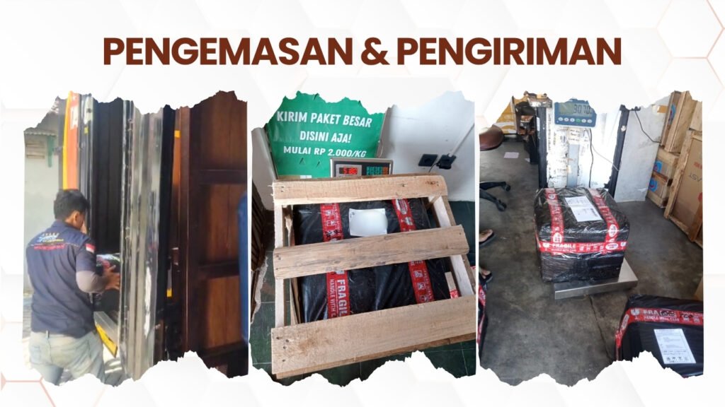 foto pengemasan dan pengiriman di perusahaan madu wild bee