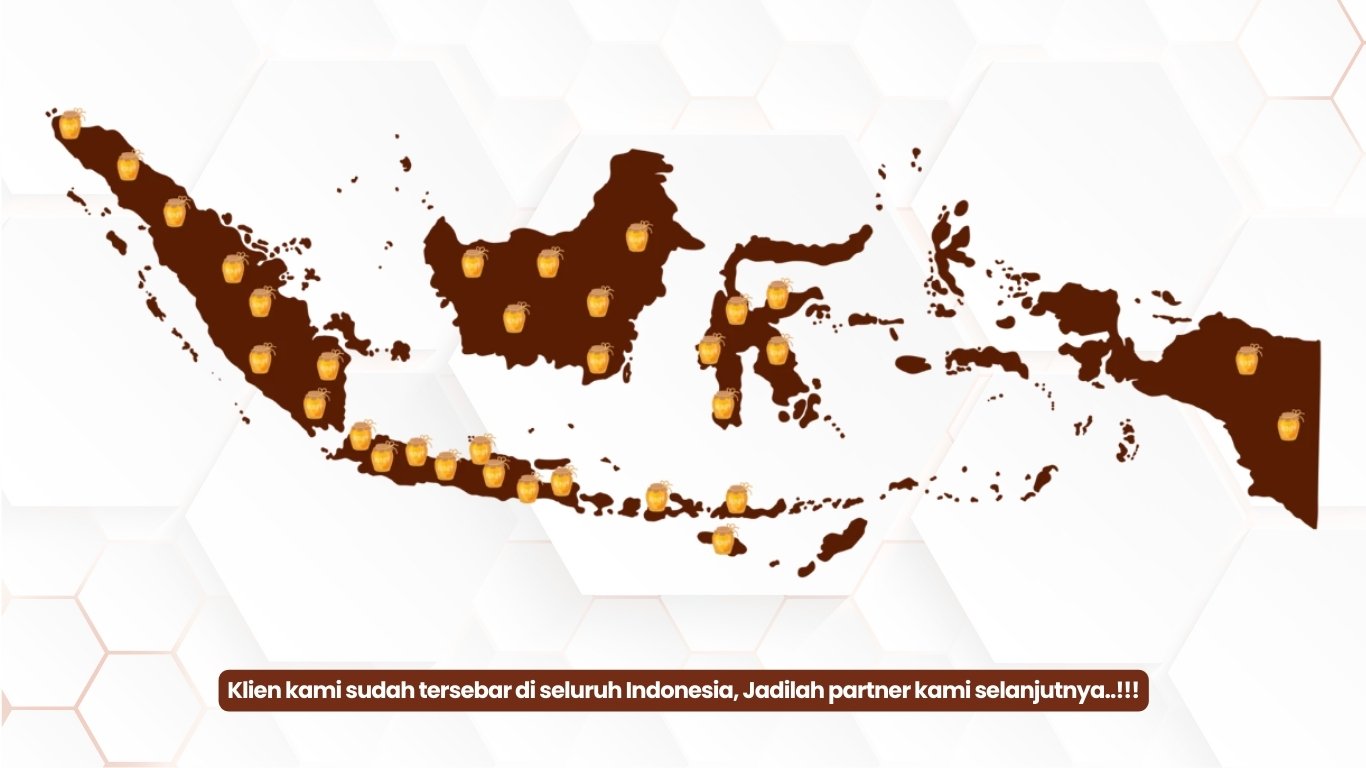 mitra-madu-wild-bee-cv-rizki-barokah-di-seluruh-indonesia-peta-penyebaran-klien-maklon-madu